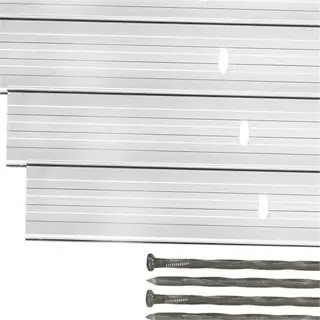 aluminum garden grid strips with stakes for securing
