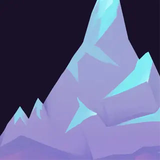celeste logo with a snowy mountain