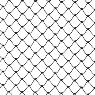 close-up of a black netting pattern, a common netting solution for various applications