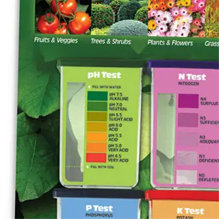 colorful soil ph test kit for gardening