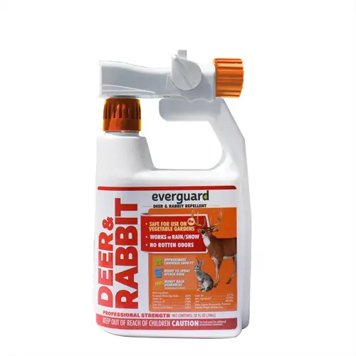 everguard natural rabbit repellent garden spray bottle for vegetable gardens