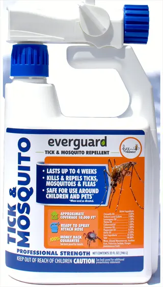 everguard tick & mosquito repellent insecticidal soap spray bottle with hose attachment