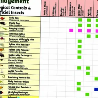 integrated pest management chart for aphid control
