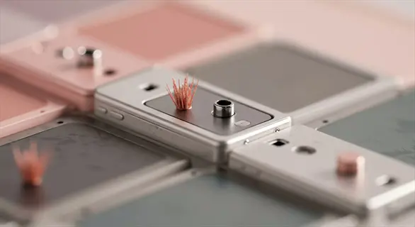 modular led components featuring devices with potential led phosphor coating elements (orange spiked structures)
