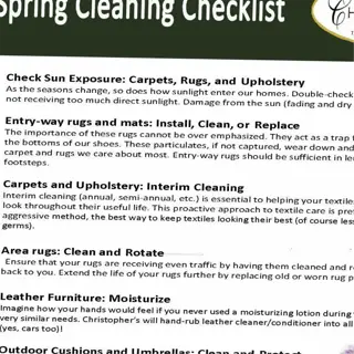 spring cleaning checklist for seasonal care