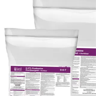 two bags of prodiamine herbicide granular labeled 0-0-7